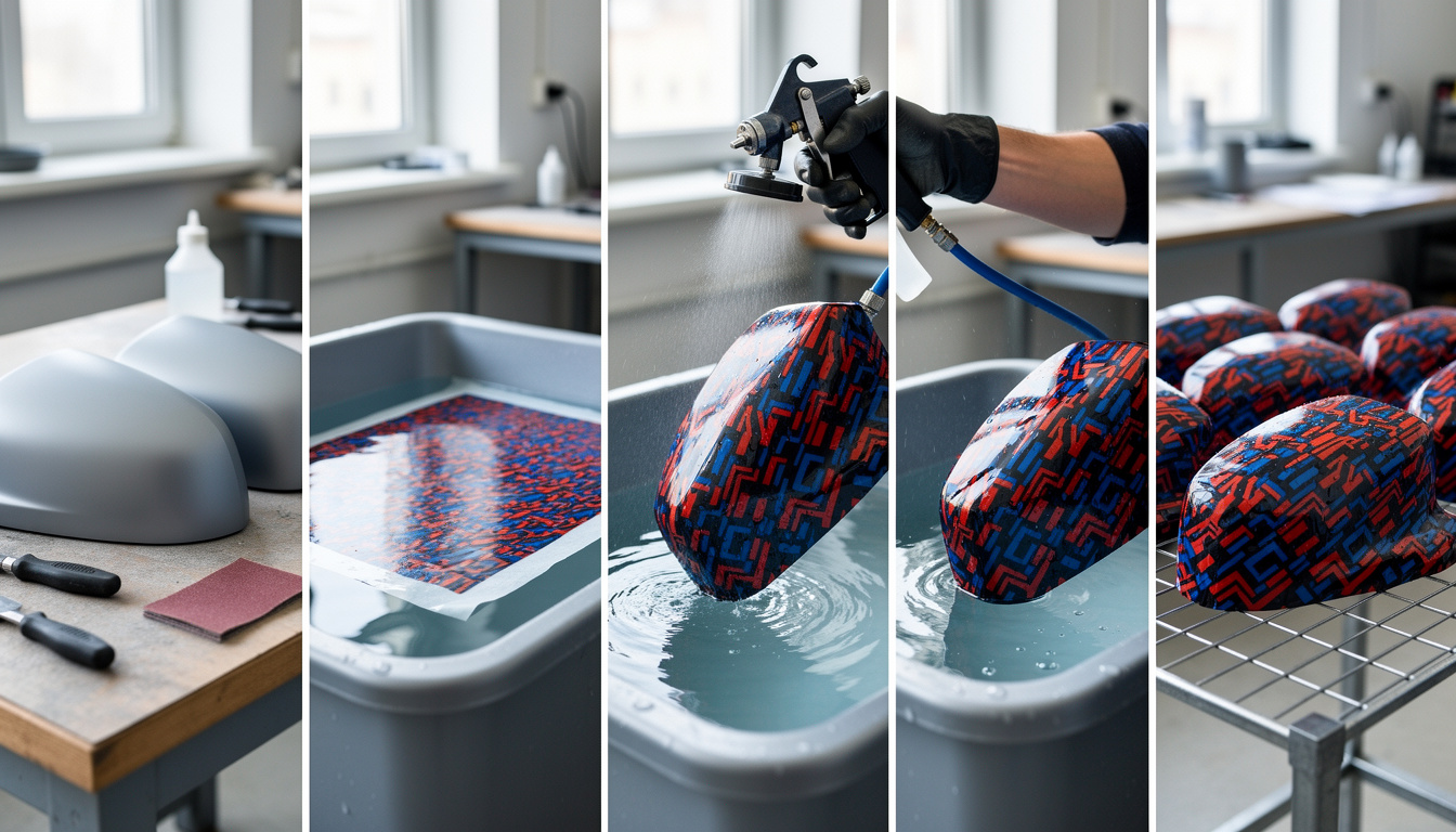 découvrez comment personnaliser facilement vos coques de rétroviseurs grâce à l'hydrodipping en 5 étapes simples, pour un style unique et original.