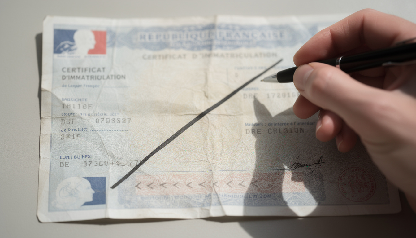 Carte grise barrée : pourquoi et comment la faire correctement ?